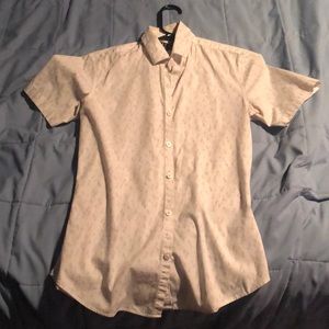 White Topman/Topshop Button Up Shirt
